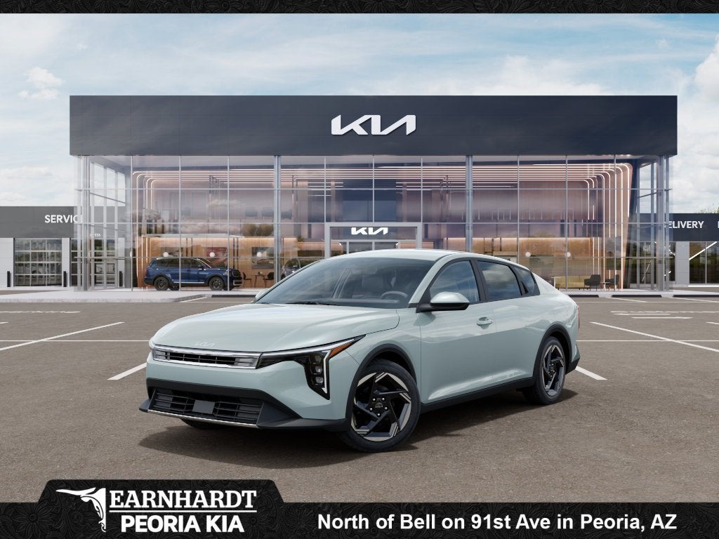 2026 Kia K4 EX in Morning Haze — front three-quarter view
