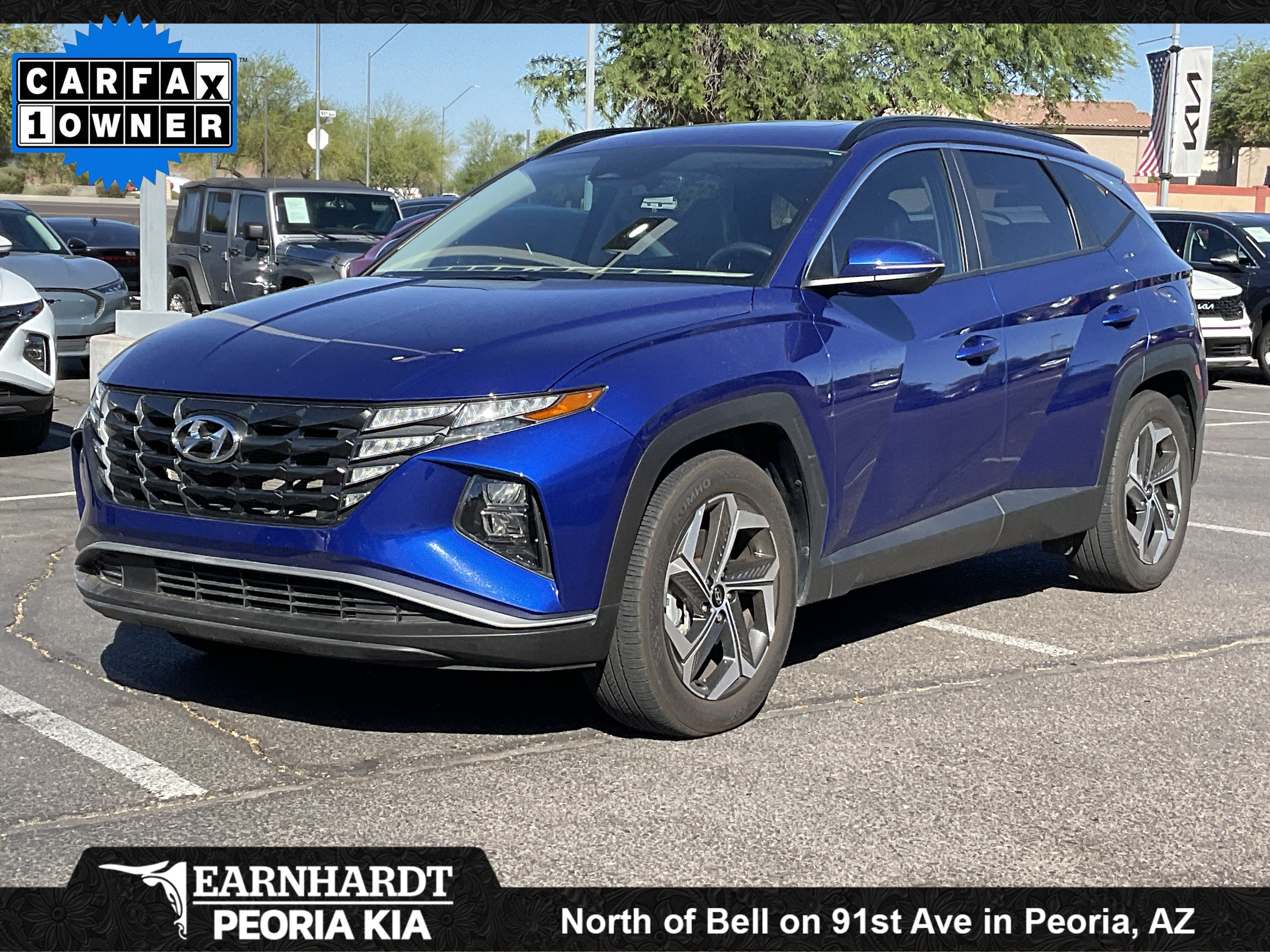 2023 Hyundai Tucson SEL**1 OWNER CLN CF** in Intense Blue — front three-quarter view