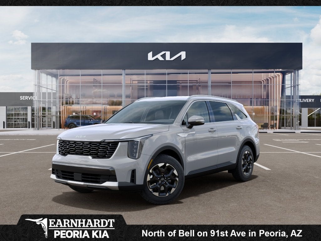 2026 Kia Sorento S in Wolf Gray — front three-quarter view