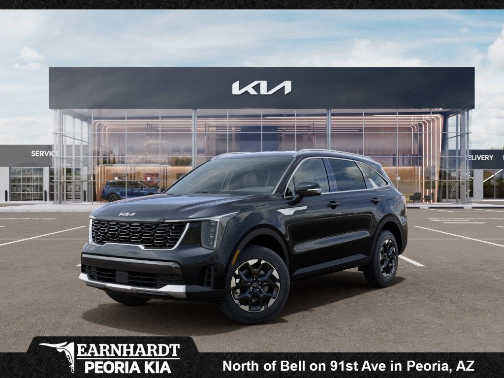 2026 Kia Sorento S in Panthera Metal — front three-quarter view