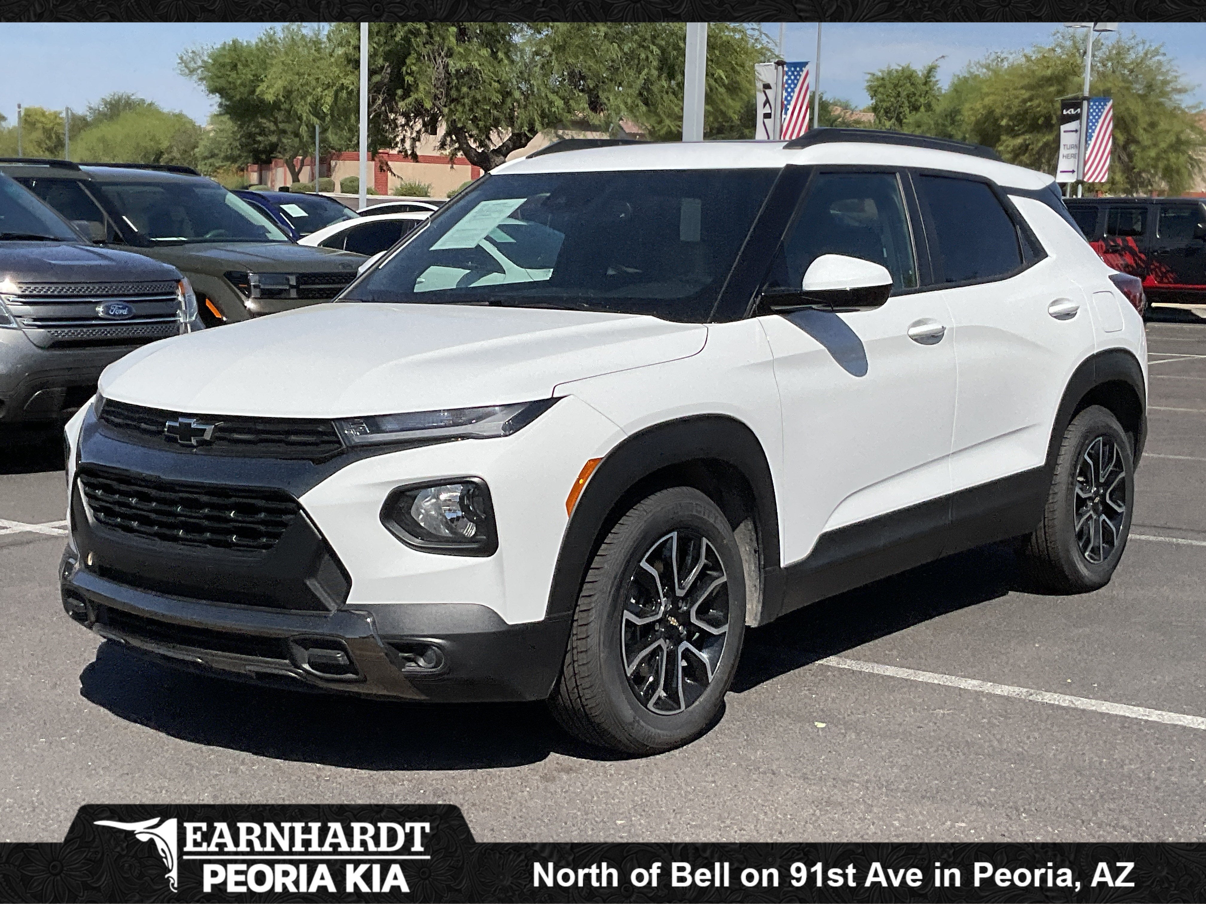 2023 Chevrolet Trailblazer ACTIV**1 OWNER CLN CF** in Summit White — front three-quarter view