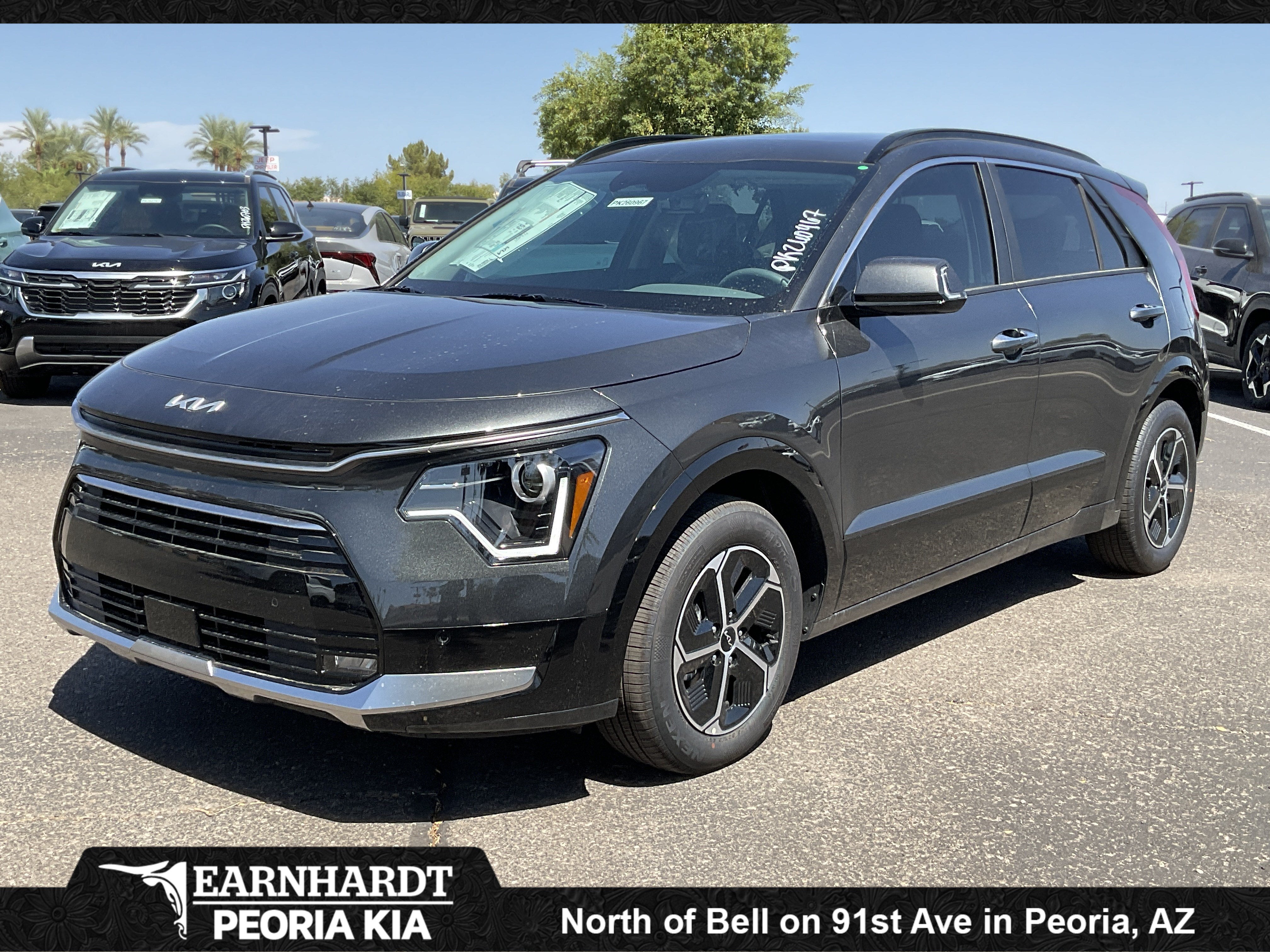 2026 Kia Niro SX in Interstellar Gr — front three-quarter view